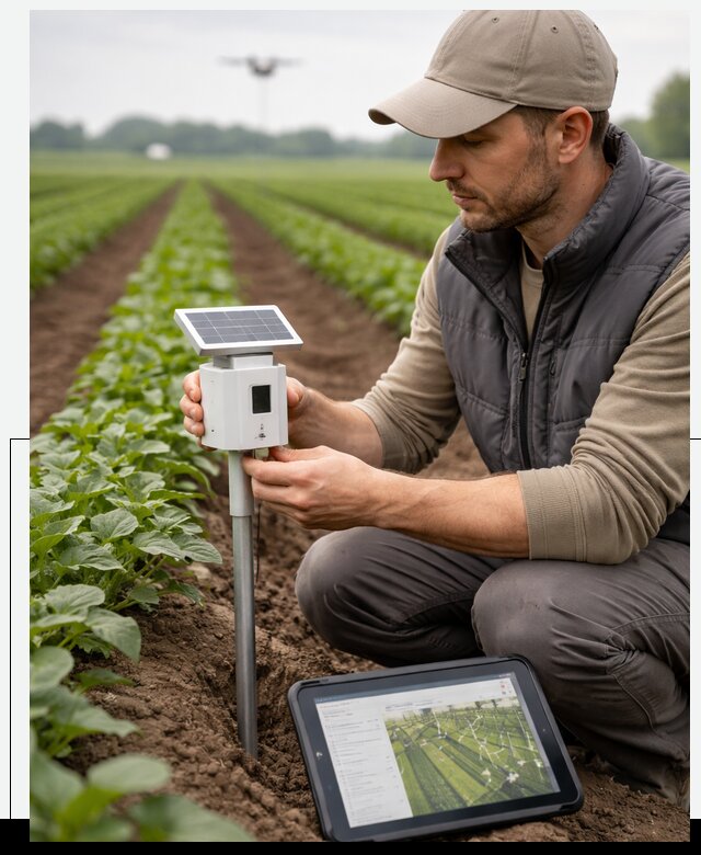 IoT мониторинг сельскохозяйственных полей и контроля в Армавире